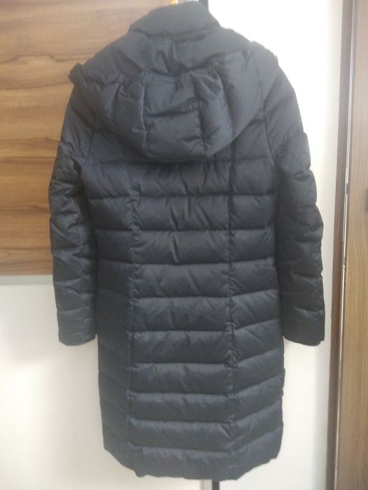 Długa kurtka płaszcz zimowy damski Sisley