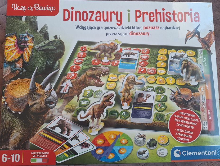 Gra planszowa Dinozaury i Prehistoria clementoni