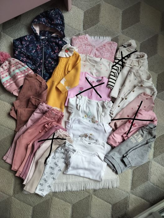 Комплект речей на дівчинку 6-9 та 9-12 міс h&m, next , tu