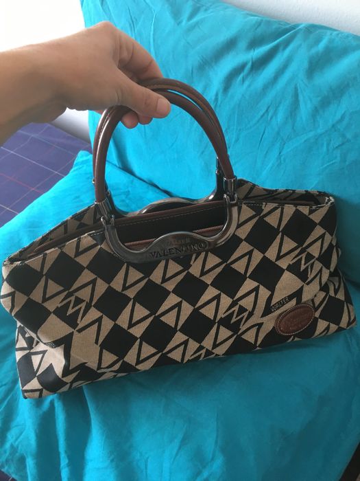 Mala Valentino - preta / bege e castanha