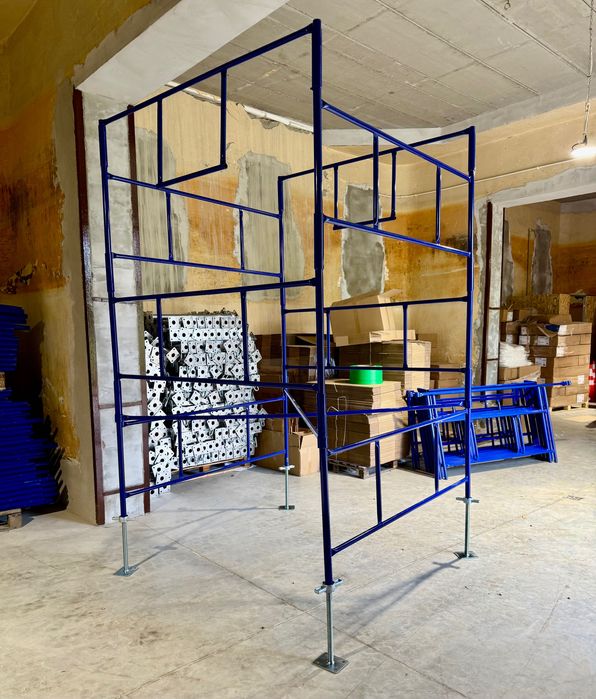 Rusztowanie Warszawskie Zestaw wysokość robocza 6m 14 ram rusztowania