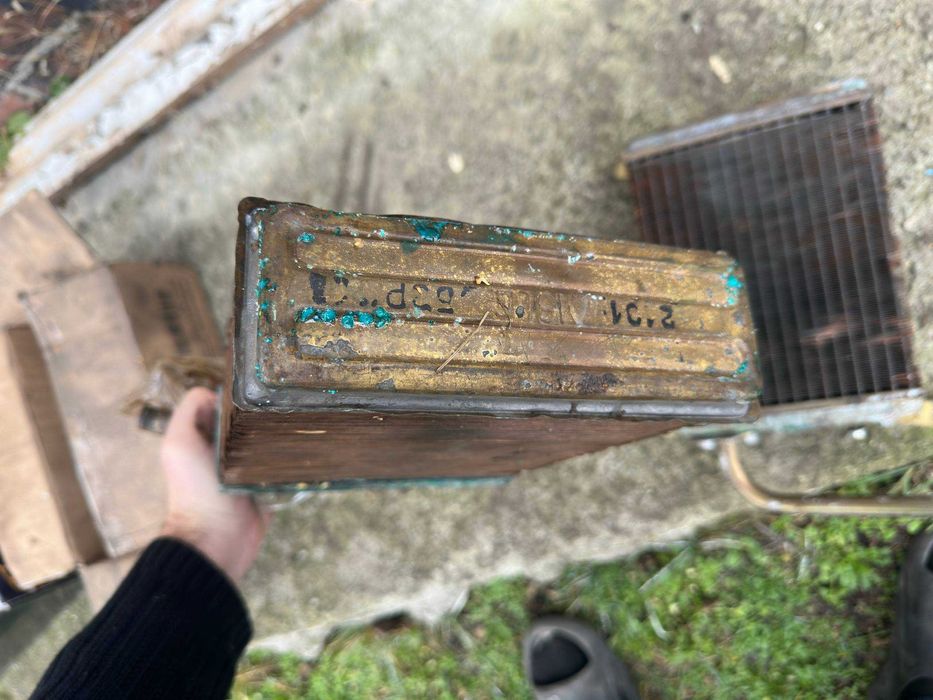 Радиатор ВАЗ Классика жигули 2101-2107 МЕДНЫЙ СССР ЦЕЛЫЙ не течет