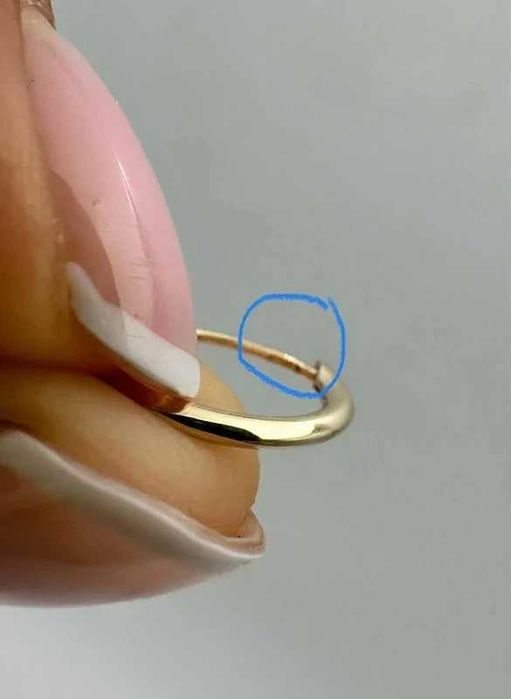 Złote Kolczyki Koła Kółeczka 1 cm próba 585 NOWE / Fajne Okazje