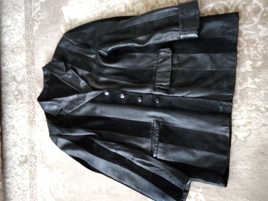 Куртка удлиненная. Кожа натур. + замш натур.