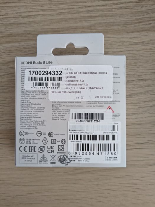 Redmi Buds 8 lite garantia 2 anos