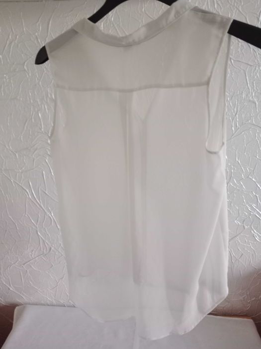 biała bluzka mgiełka H&M rozmiar 44