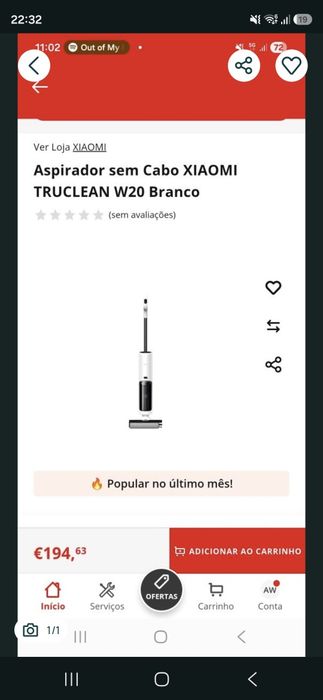 Aspirador  XIAOMI Truclean W20 Wet Dry