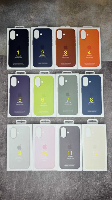 Чохол Silicone Case MagSafe з кнопкою + Animation iPhone 17 17 Pro Max