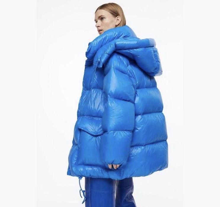 H&M пуховик женский, пух 100% р48-50