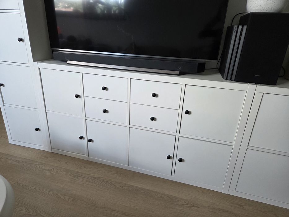 KALLAX IKEA 2x2 / 4x2 / 4x1 biały z wkladami