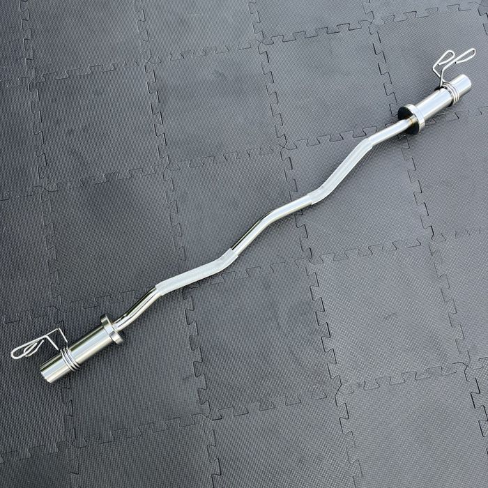 Гриф W-подібний зігнутий 120 см, 50 мм олімпійський, треп, прямий