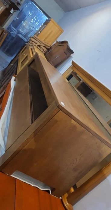 Szafka rtv drewniana dębowa nowoczesna prosta holenderska FV DOWÓZ