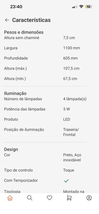 Exaustor de Ilha Teka DPL 1185