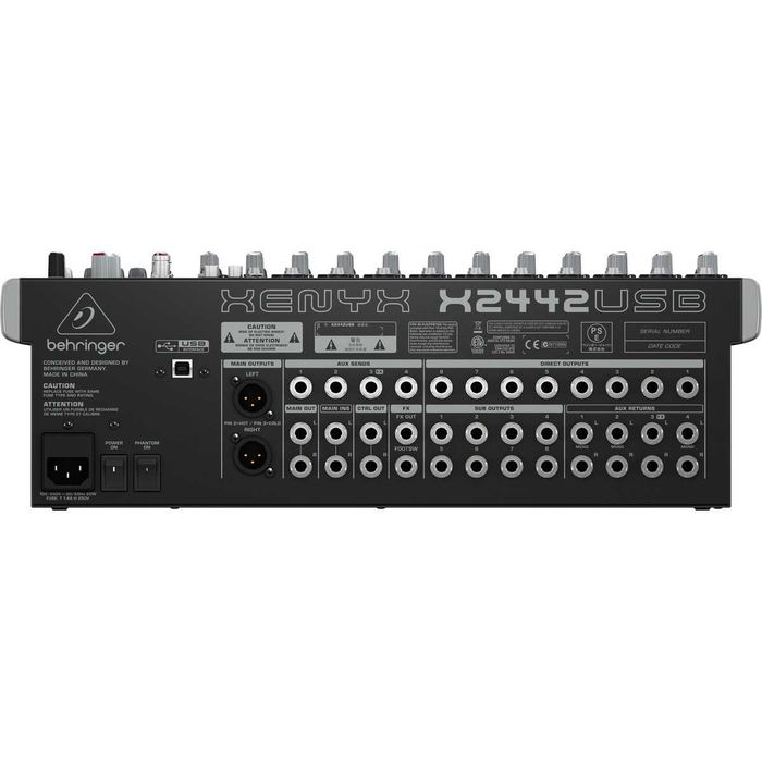 Mesa de Mistura Behringer Xenyx X2442USB 24 canais