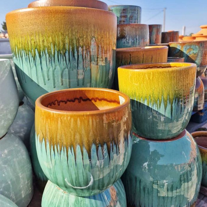 Vasos Cerâmicos Vidrados