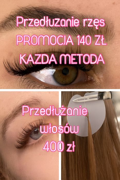 Przedłużanie rzęs BEZ KOLEJKI