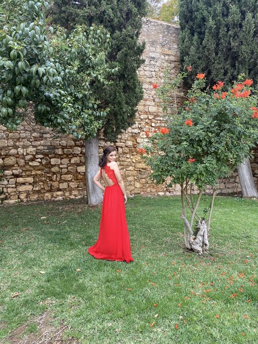 Vestido vermelho/ cerimonia