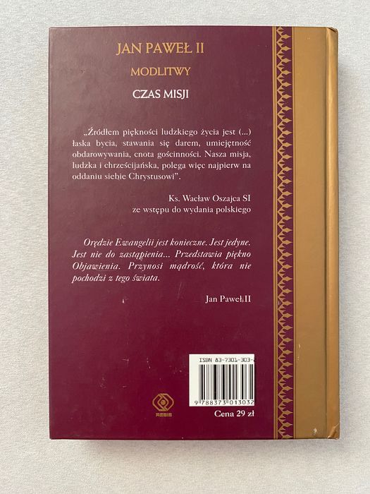 Jan Paweł II Modlitwy Czas Misji uszkodzona