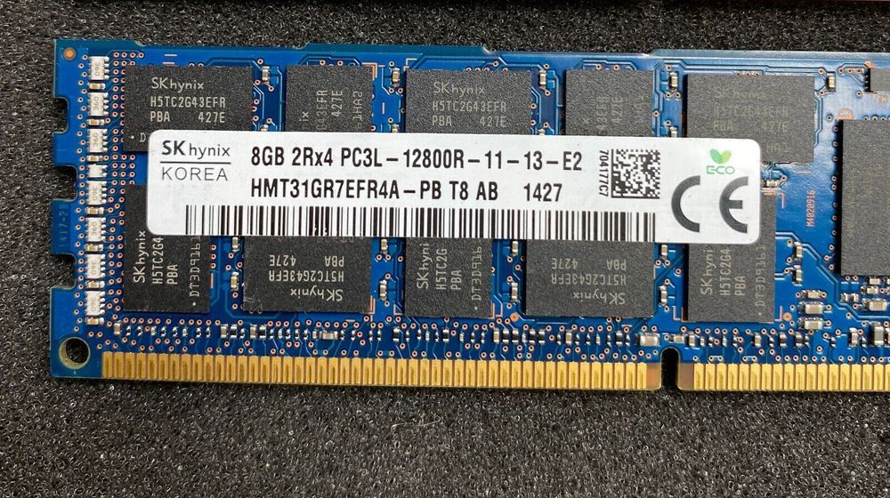 Modulos Ram 8 Gb ECC DDR3L (ideal para servidor)