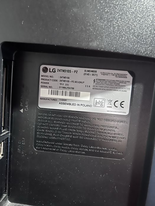 LG 24TQ510S-PZ 23.6" LED HD