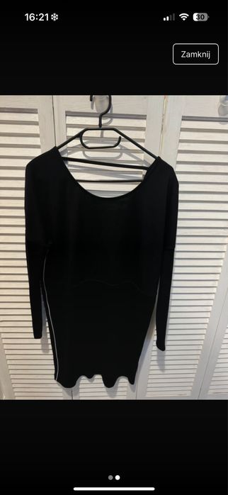 Czarna elegancka sukienka