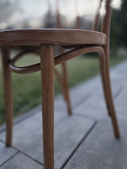 Krzesło gięte PRL z matką producenta