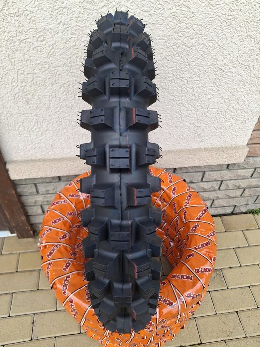 Мото гума 120/100-18 аналог Mitas 754 (G-Lion) червона полоса