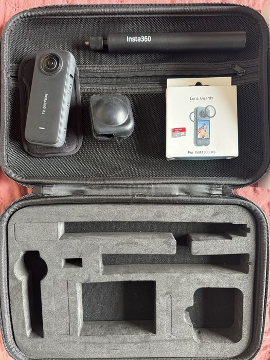 Insta360 X3 360 Action Cam + Acessórios (como nova)