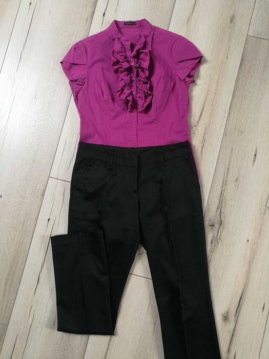 Nowe eleganckie damskie spodnie w kant RESERVED s/m