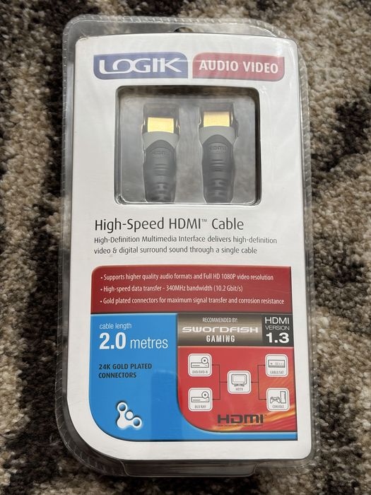 kabel hdmi 1.3 Logik audio video 2m high speed hq