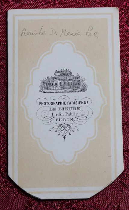 Rainha D. Maria Pia, 1867,  CDV Henry Le Lieure