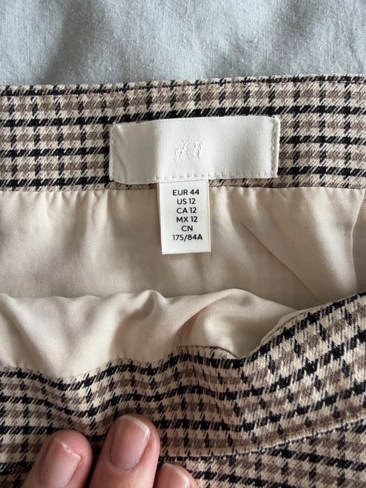 Міні спідниця zara, hm в гусячу лапку 42-44