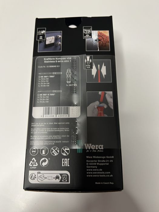 Wera Zestaw Wkrętaków Kraftform Kompakt Vde Stainless 8 Ex.Slim1
