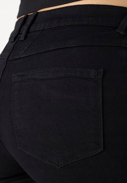 Only Xl Spodnie Damskie Jeansy Czarne Onlrain Flared Washed  D2284