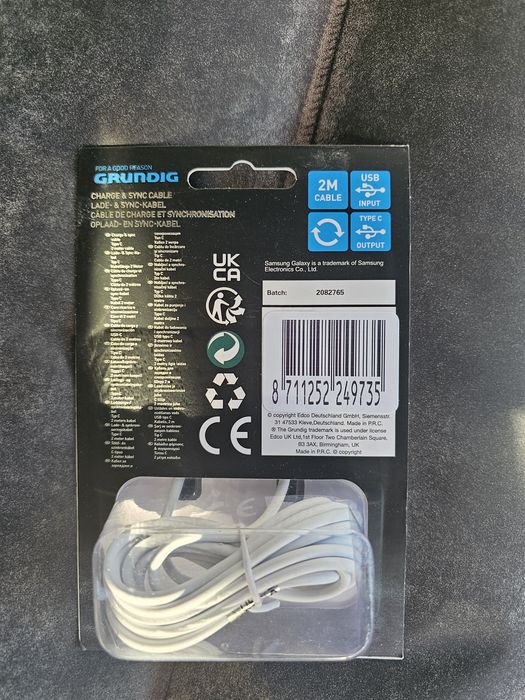 Kabel USB Typ C Grundig 2m