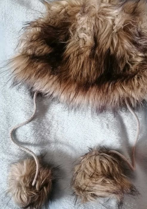 Futrzana czapka miś