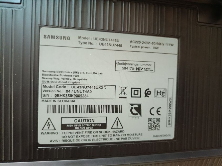 Smart TV 4K Samsung 43 Polegadas