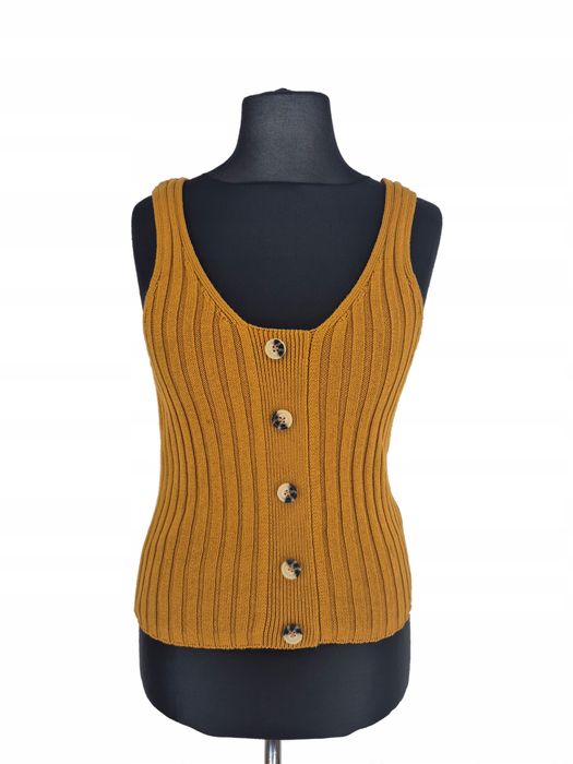 Bluzka na ramiączkach Primark 40/42 L/XL dziergana nowa