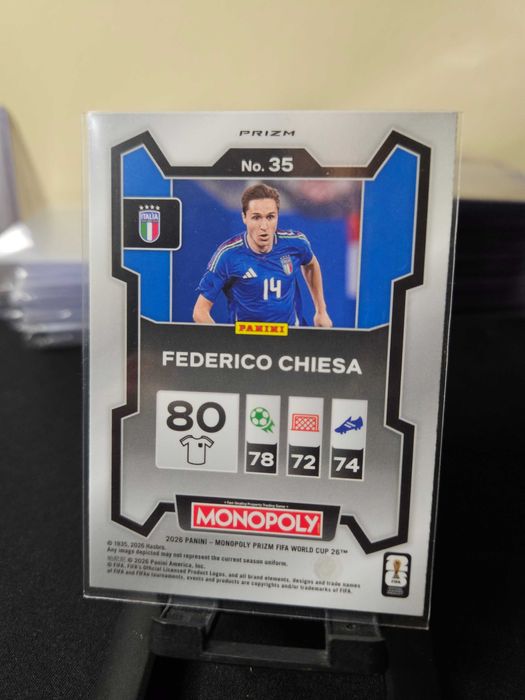 Federico Chiesa Monopoly Four Corners Blue Wave #35