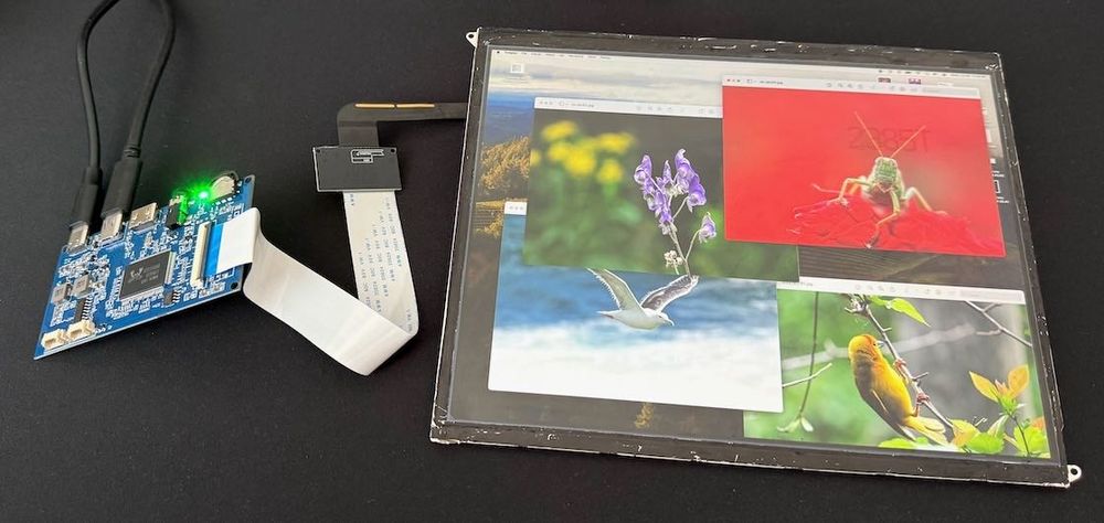 Wyświetlacz LCD iPad 3/4 9,7 cala + sterownik USB-C/HDMI