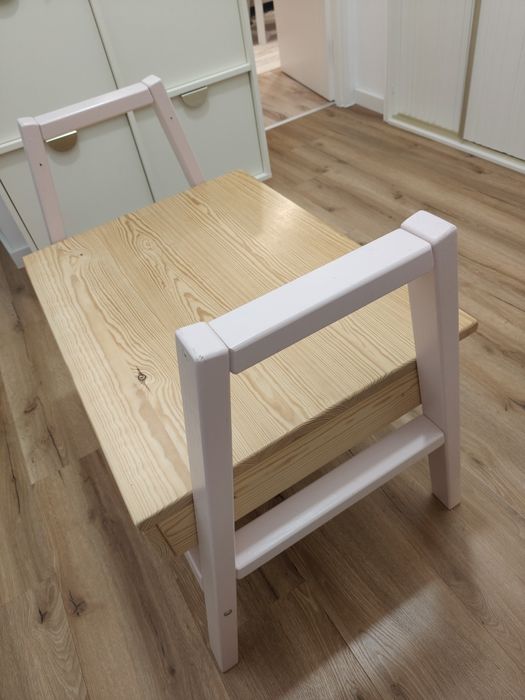 Biurko drewniane 2w1 rosnące z dzieckiem