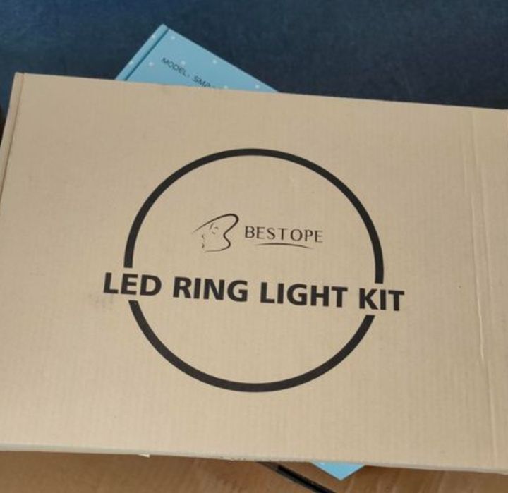 Anel de Luz 21cm com Espelho para Maquiagem vários níveis de brilho