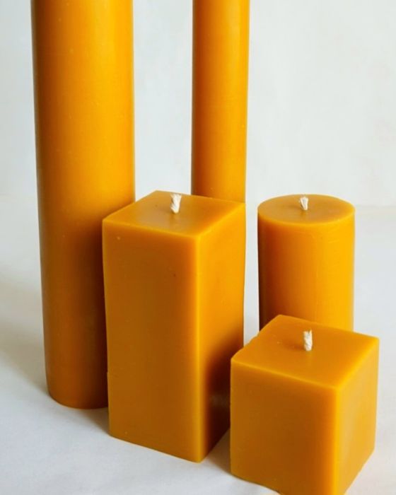 Воскові свічки з натурального бджолиного воску,  стрітенська свічка