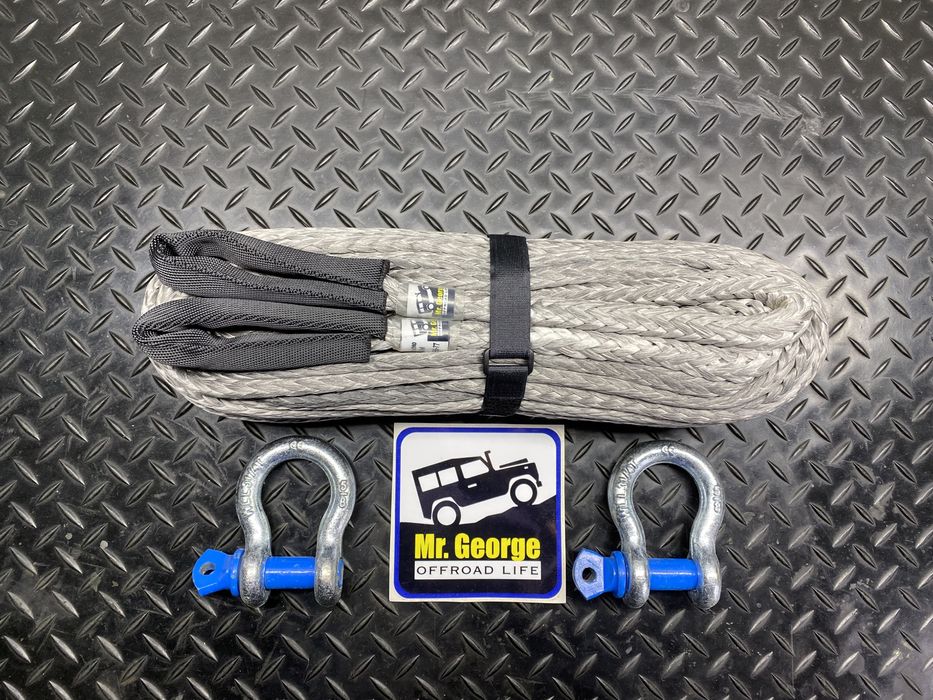 Подовжувач тросу лебідки Кевлар 6мм,8мм,10мм,12мм,14мм  28м, Софтшакл