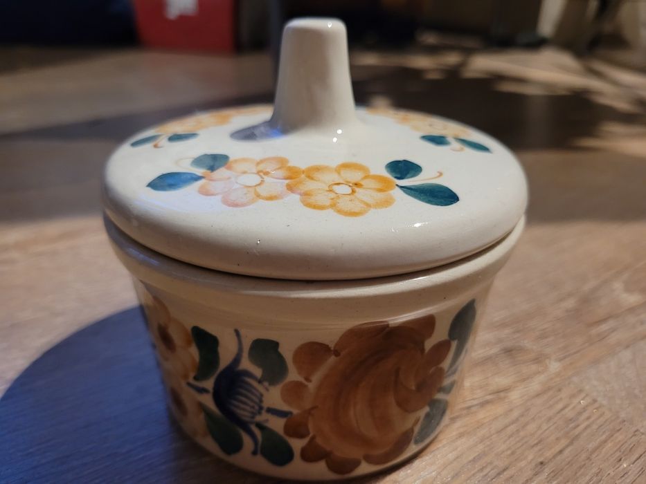 Pojemnik puzderko Włocławek porcelana fajans