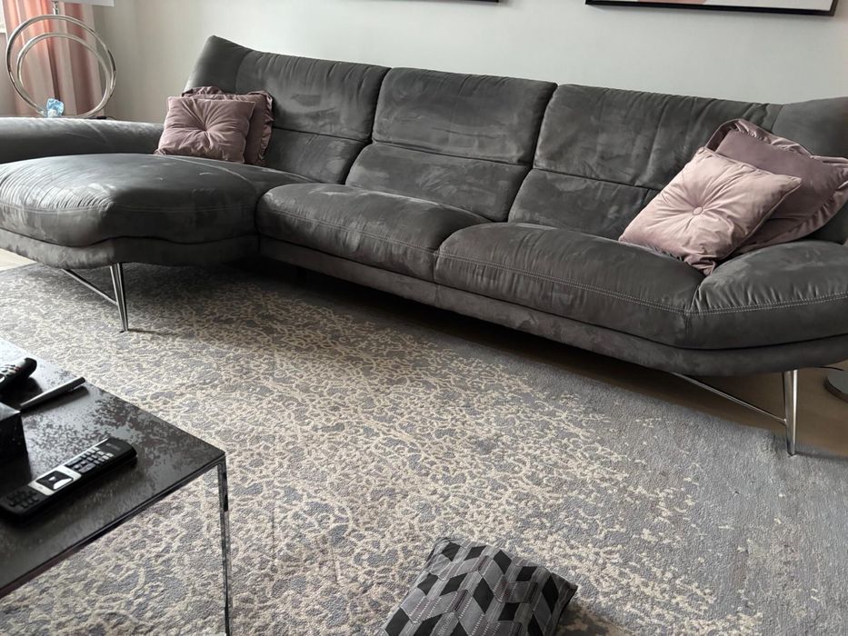 Narożnik Kler Carmen W175 lewy szary