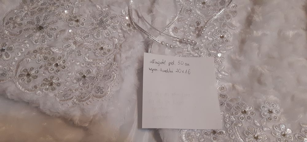 Pelerynka komunijna z torebką