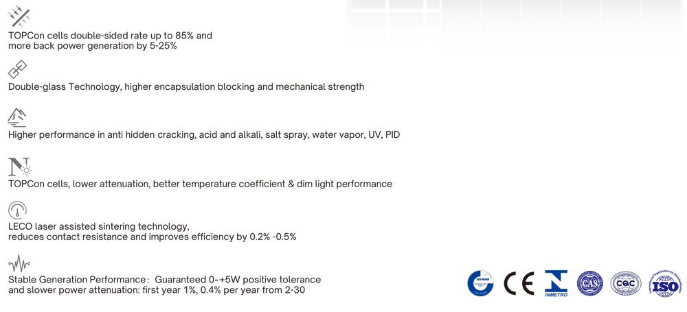 Panel Fotowoltaiczny DAH Solar 595W Bifacial Silver -299 zł z VAT!!!