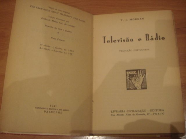 livro antigo radio e televisao