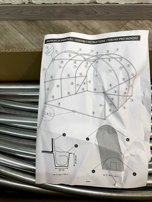 Теплица. Парник с окнами, армированная пленка, теплиця з вікнами